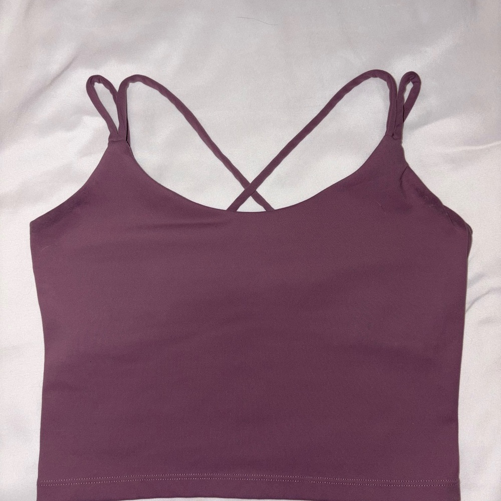 Purple Strappy Tank Top